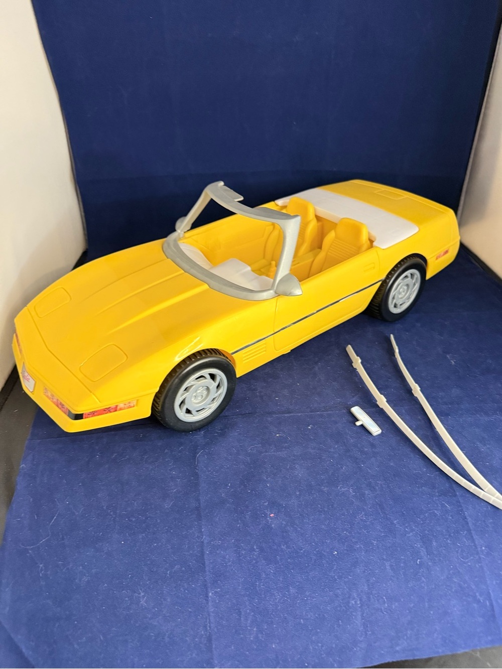 Barbie Yellow Convertible Sports Car Toy